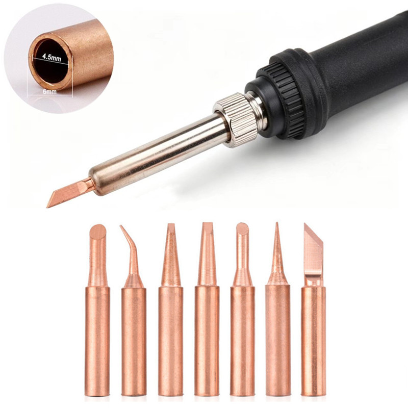Diy Electronics Bench - 5Pcs Pure Copper Soldering Iron Tips