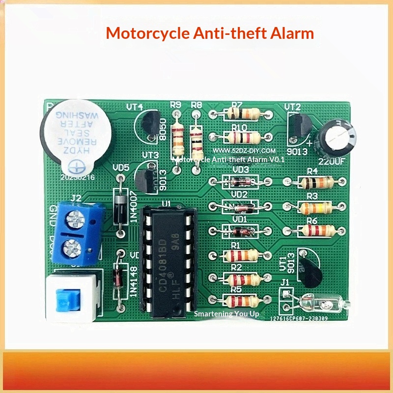 Diy Motorcycle Electronics - Motorcycle Vibration Anti-Theft Alarm DIY Kit,