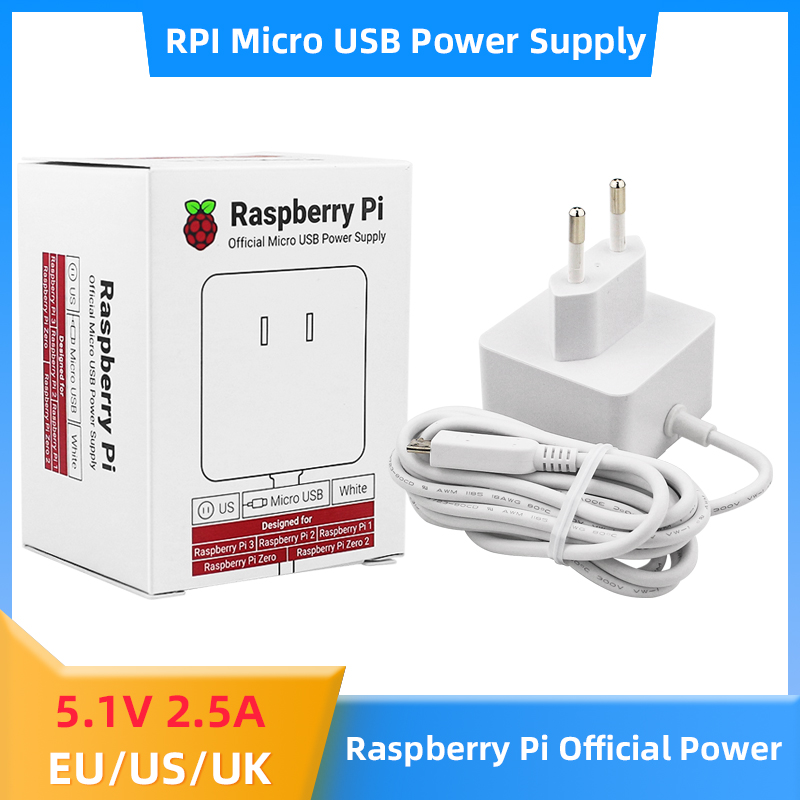 Raspberry Pi Zero - Raspberry Pi Official Power Supply 5.1V