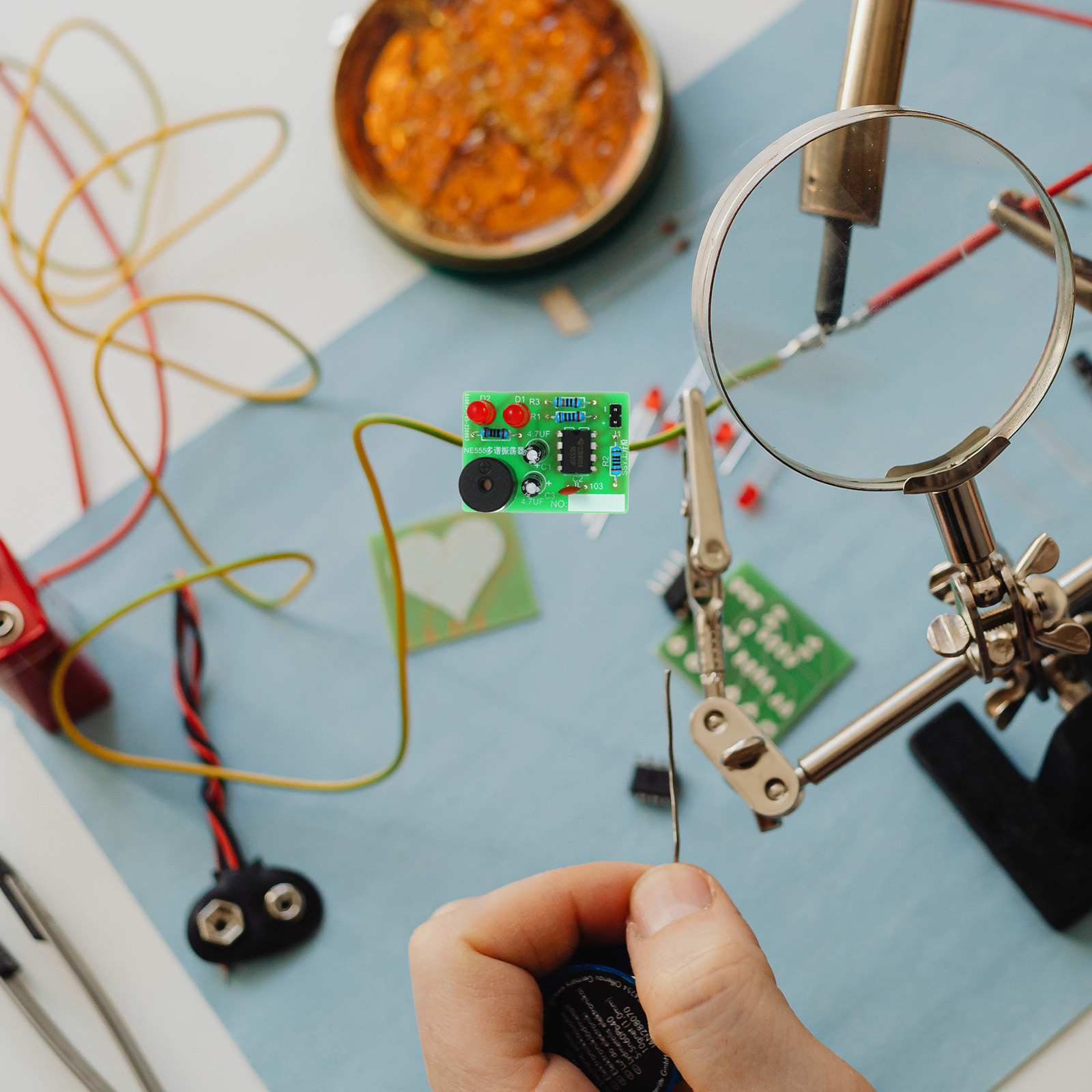 Diy Electronics Projects - 5Set Soldering Training Kit Welding Practice