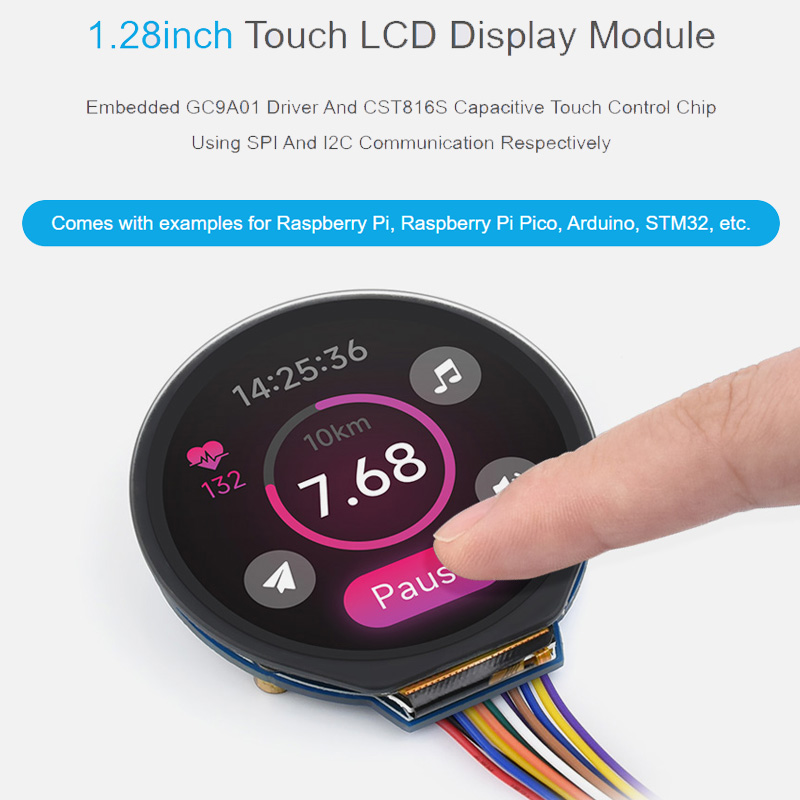 I2C Lcd Display - 1.28 Inch Touch LCD Display Module