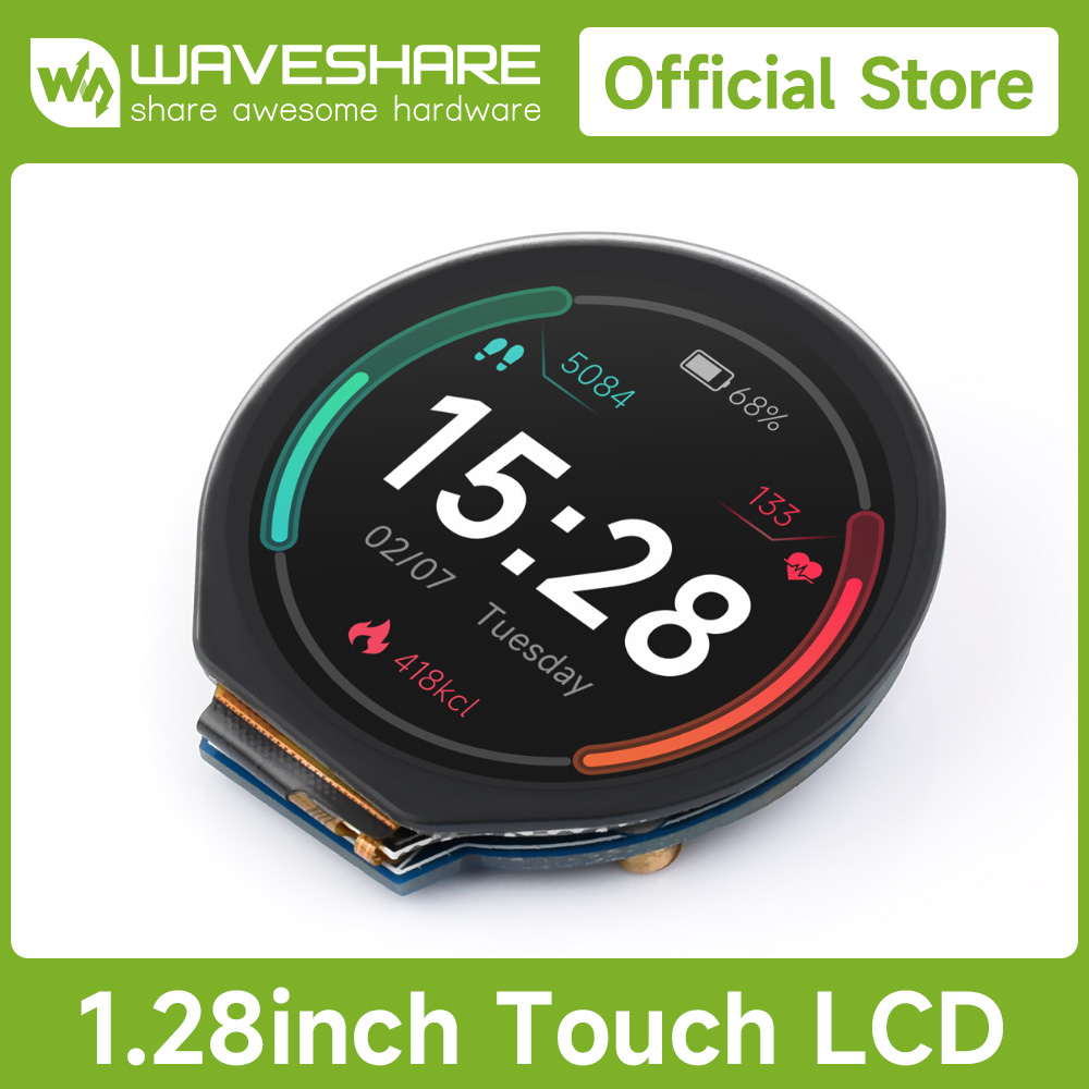 I2C Lcd Display - Waveshare 1.28inch Round LCD Display Module