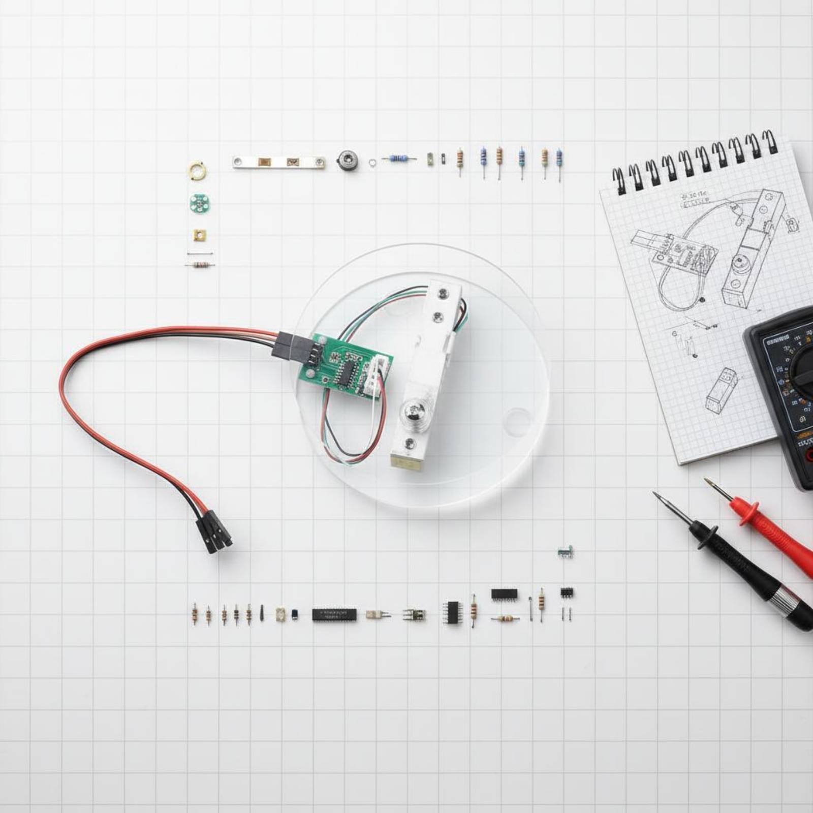 Diy Electronics Guide - HX711 Weighing Transducer Kit High Accuracy