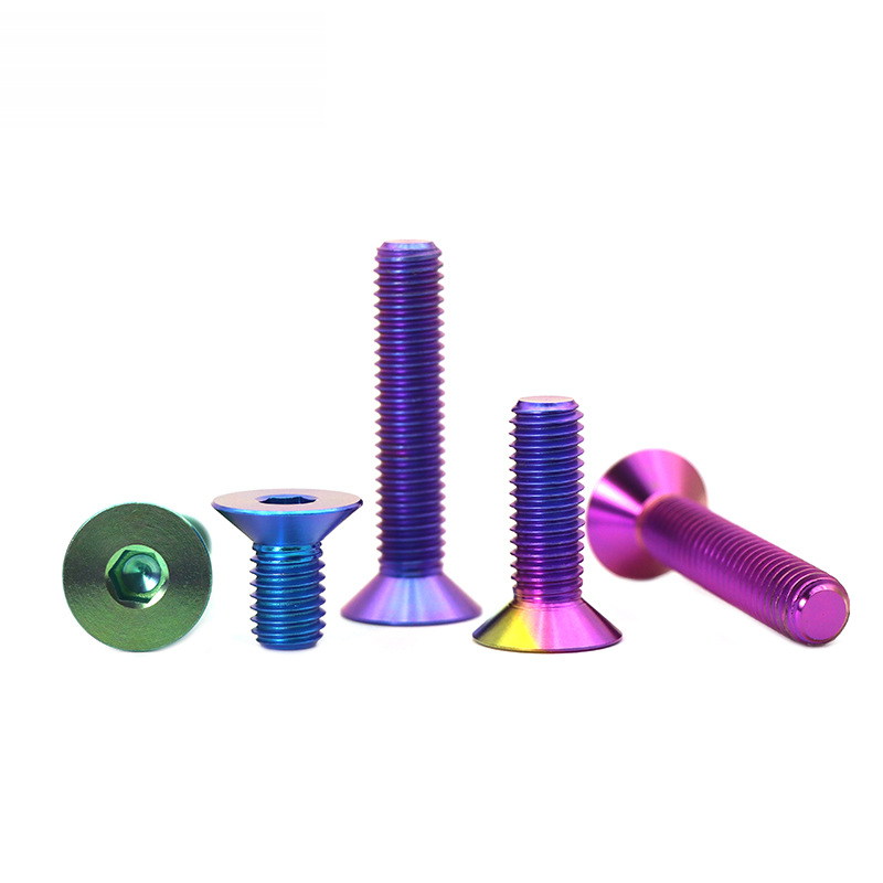 Diy Motorcycle Electronics - Titanium Countersunk Hex Bolts, M4 M5