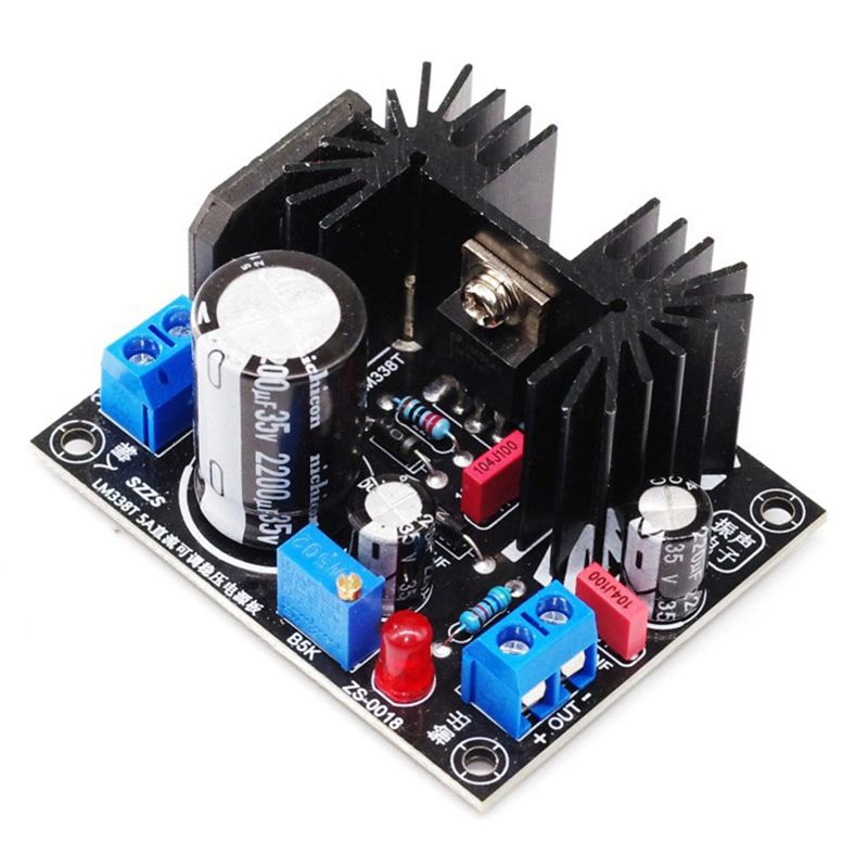 Diy Electronics Power Supply - LM338 5A Output Adjustable Linear Regulated