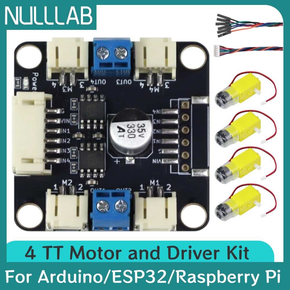 L298N Motor Driver - 4 TT Motor and Driver Kit