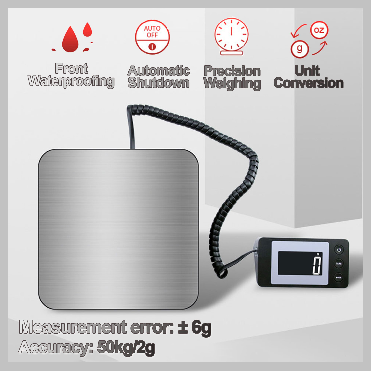 Diy Electronics Bench - High-precision Digital Scale 50kg/2g Electronic Platform