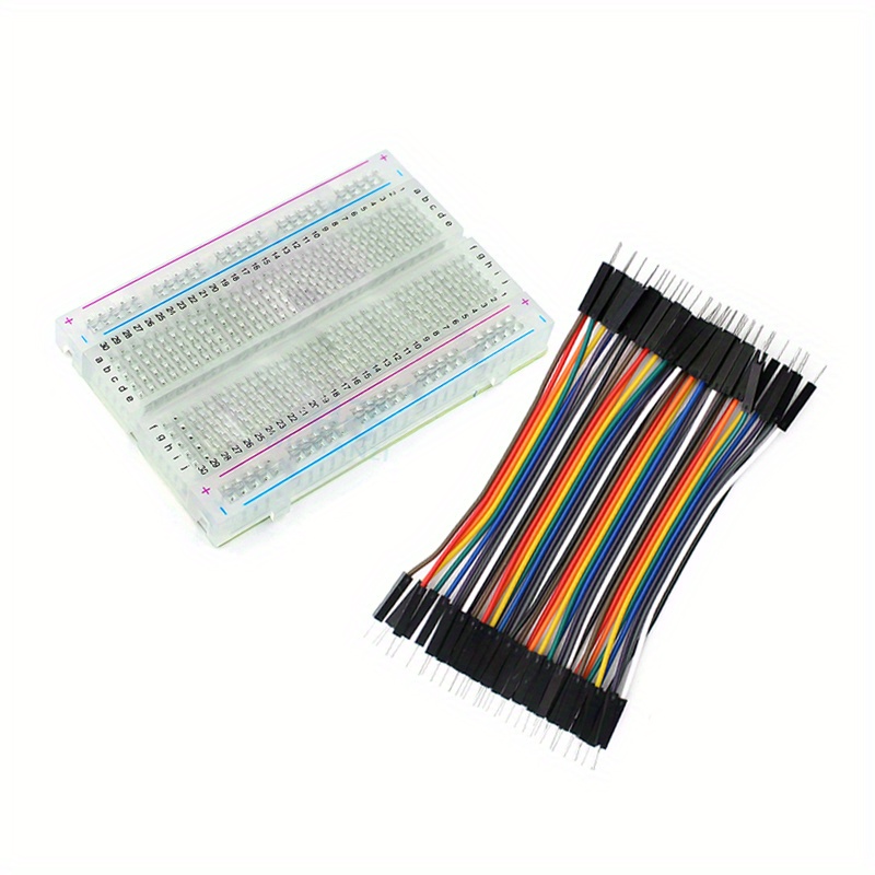 Breadboard Jumper Wire - 1pc 400 Point Transparent Mini Breadboard