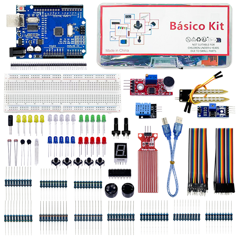 Arduino Uno Starter Kit - Elecrtonics Fun Basico Kit For Arduino