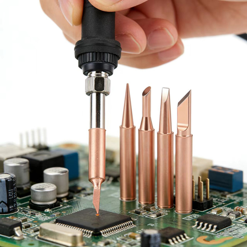 5Pcs Pure Copper Soldering Iro - огляд і ціна Diy Electronics Bench