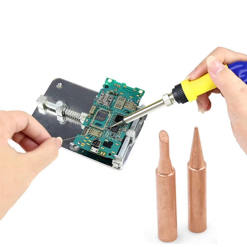 5Pcs Pure Copper Soldering Iro - огляд і ціна Diy Electronics Bench