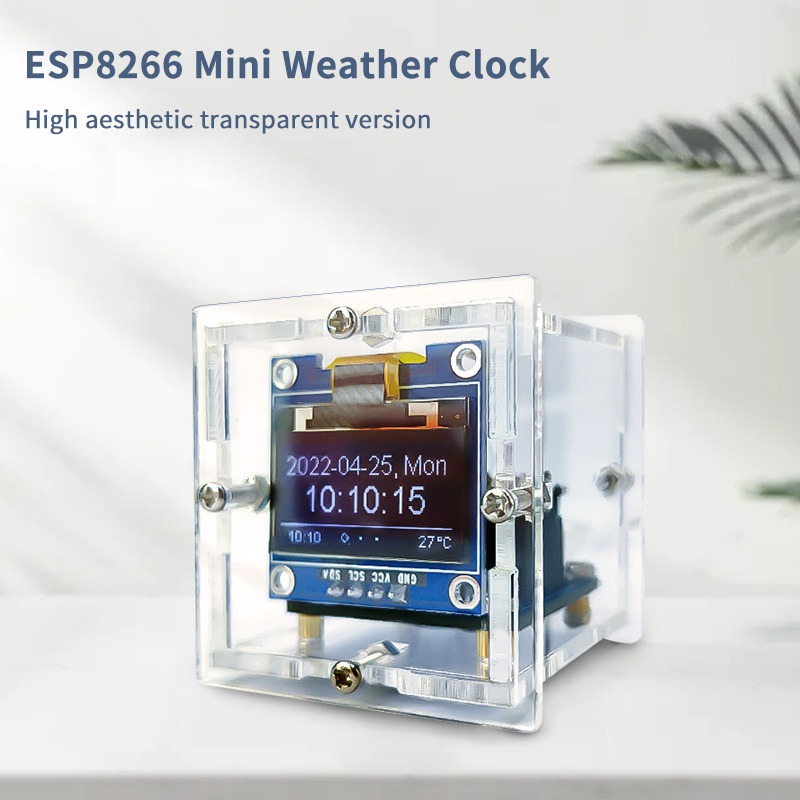 ESP8266 Mini Weather Clock Kit - огляд і ціна Useful Diy Electronics