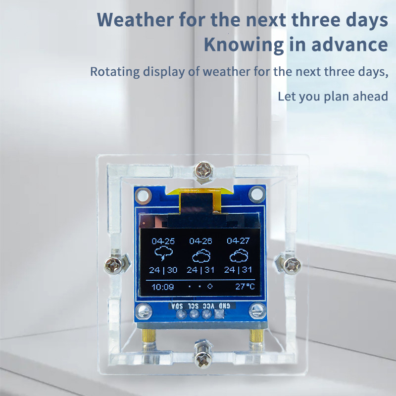 ESP8266 Mini Weather Clock Kit - огляд і ціна Useful Diy Electronics