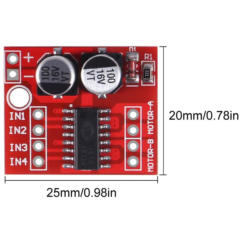 4/10pcs MX1508 DC Motor Driver - огляд і ціна L298N Motor Driver