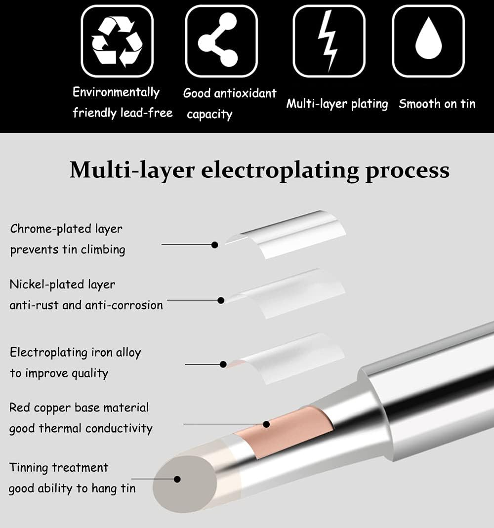 5PCS/10PCS Soldering Iron Tips - огляд і ціна Diy Motorcycle Electronics