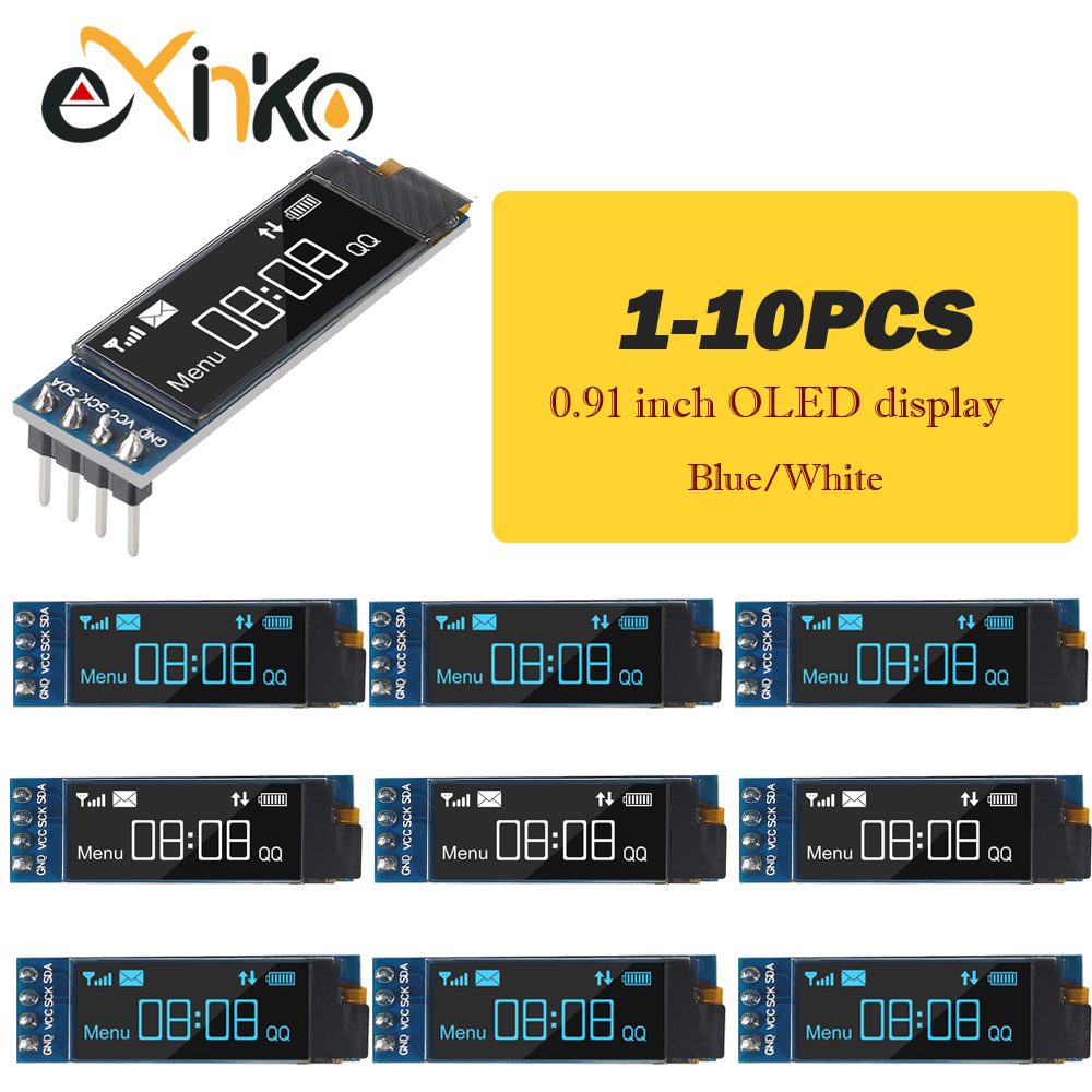 1-10pcs 0.91 inch OLED display - огляд і ціна I2C Lcd Display