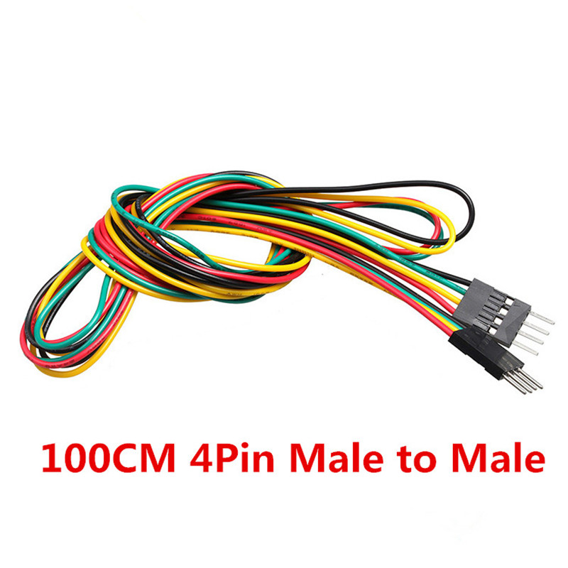 10pcs/lot 4pin 100cm M-M / M-F - огляд і ціна Breadboard Jumper Wire
