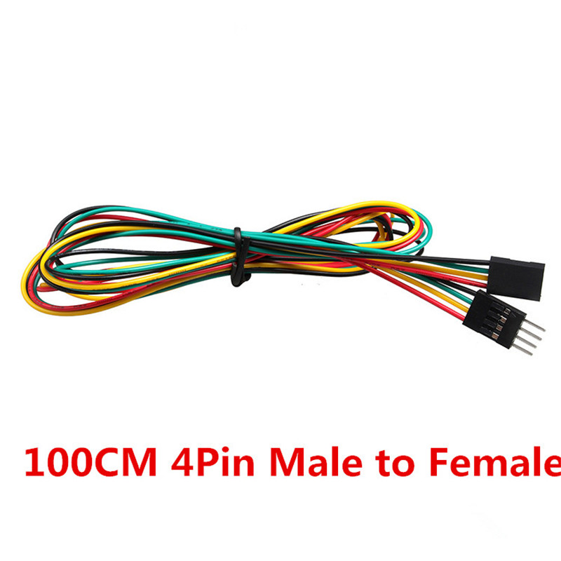 10pcs/lot 4pin 100cm M-M / M-F - огляд і ціна Breadboard Jumper Wire
