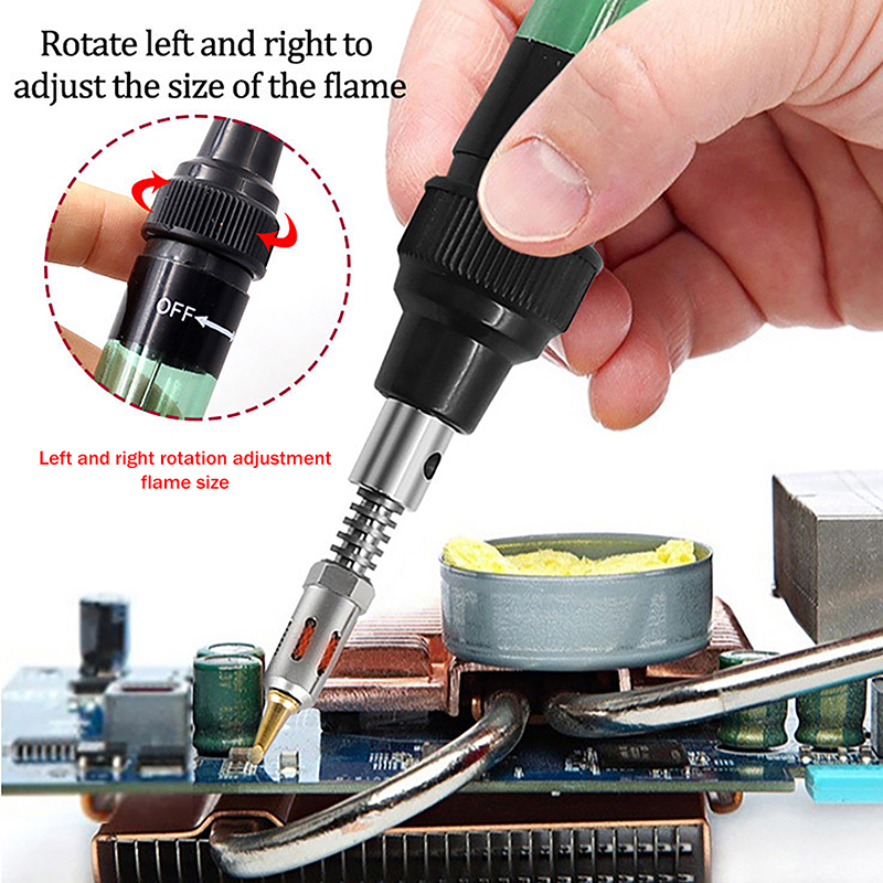 1PC Plastic Metal 1300℃ Butane - огляд і ціна Diy Electronics Bench