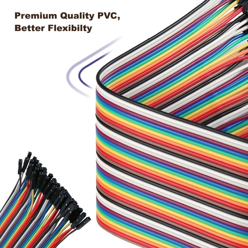 40Pin Dupont Cable Ribbon Jump - огляд і ціна Breadboard Jumper Wire