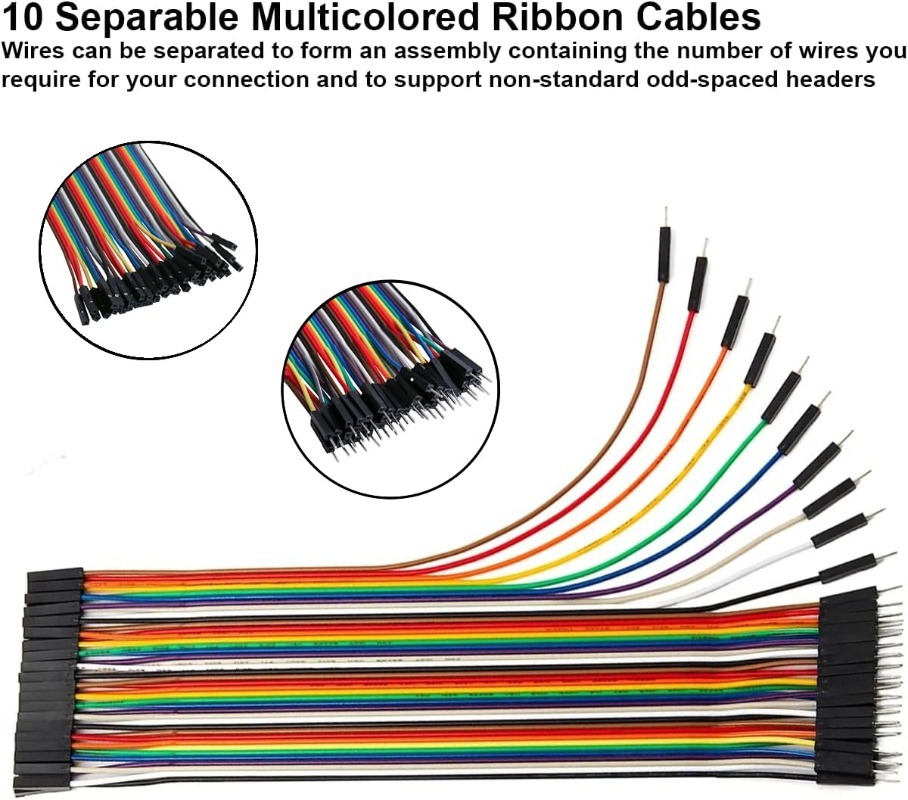 40Pin Dupont Cable Ribbon Jump - огляд і ціна Breadboard Jumper Wire