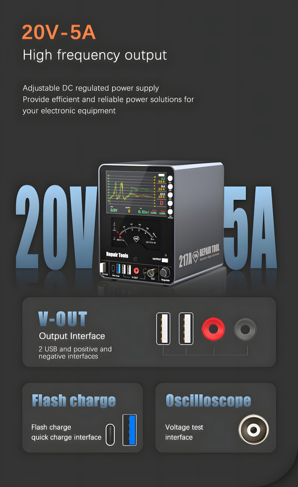 TBK217A DC Power Supply 150W A - огляд і ціна Dc Power Supply Variable