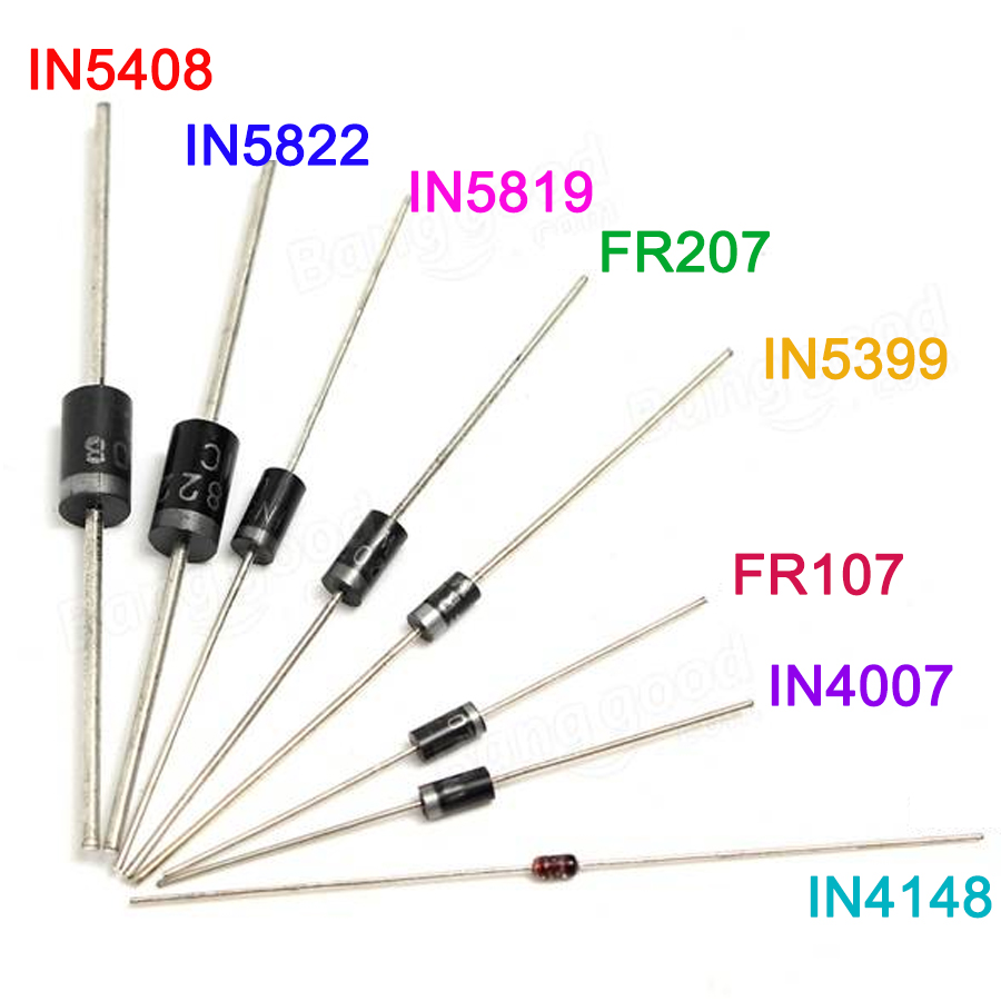 100pcs/lot Rectifier Diode set - огляд і ціна Diy Motorcycle Electronics