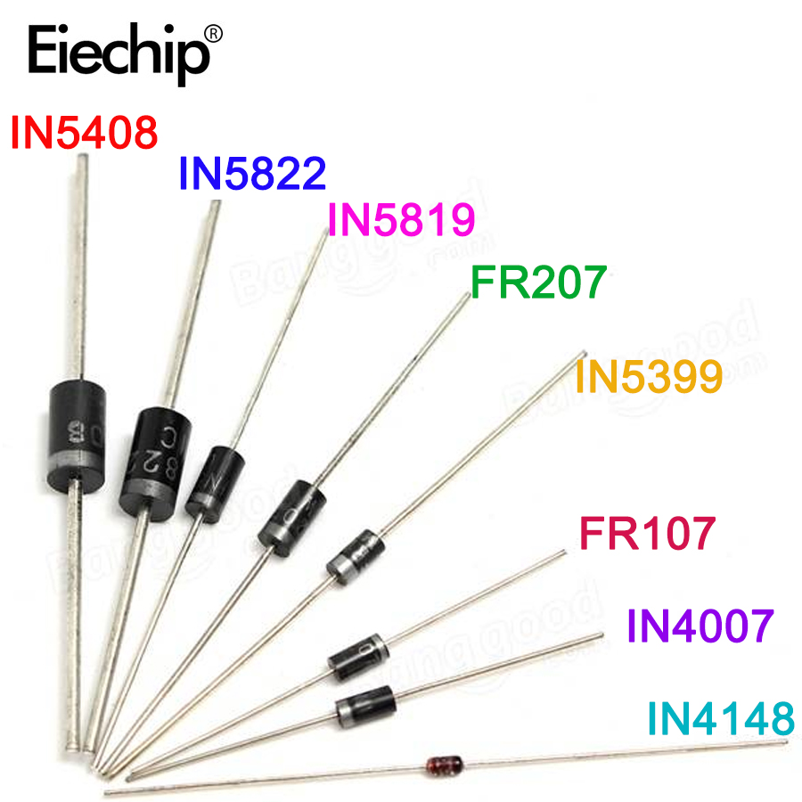 100pcs/lot Rectifier Diode set - огляд і ціна Diy Motorcycle Electronics