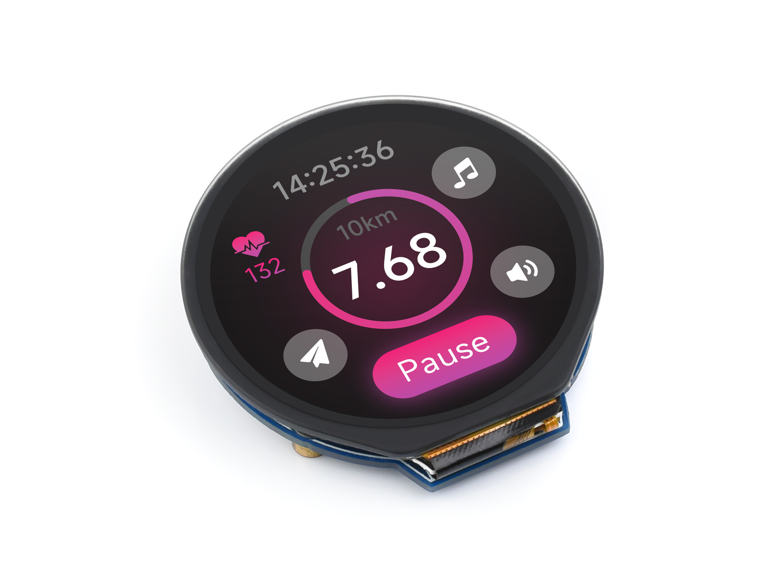Waveshare 1.28inch Round LCD D - огляд і ціна I2C Lcd Display