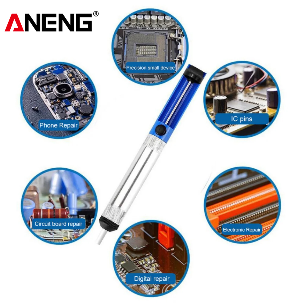ANENG Desoldering Pump Iron De - огляд і ціна Diy Electronics Bench