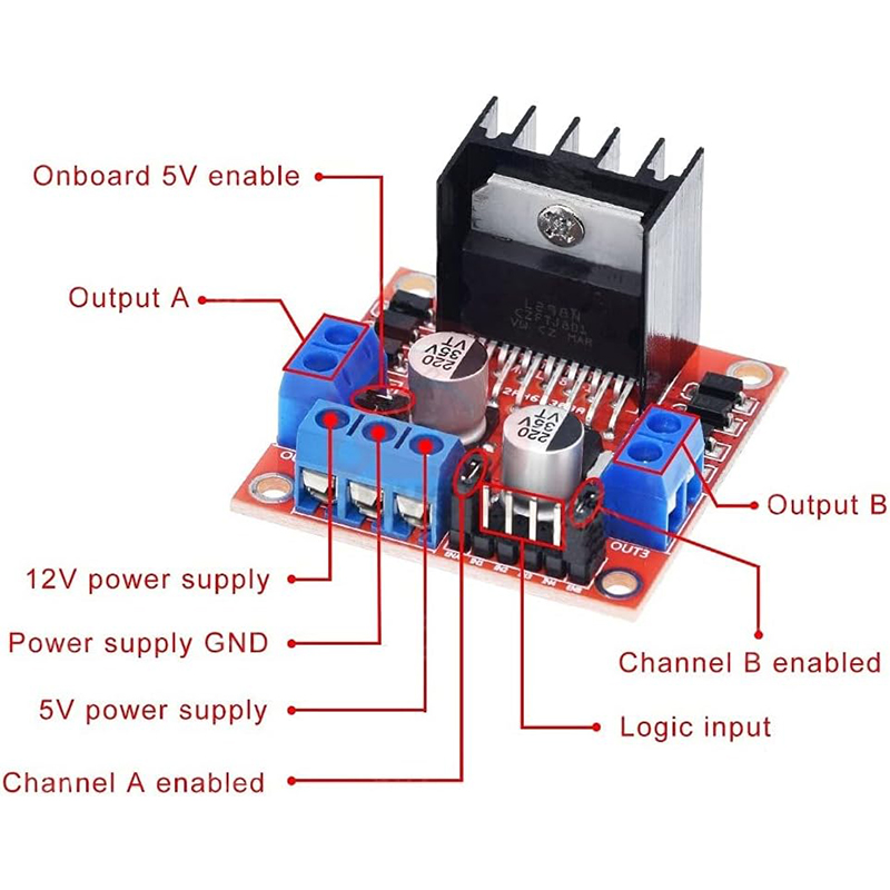 L298N driver board module L298 - огляд і ціна L298N Motor Driver