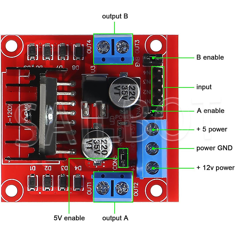1/5/10PCS L298N DC Motor Drive - огляд і ціна L298N Motor Driver