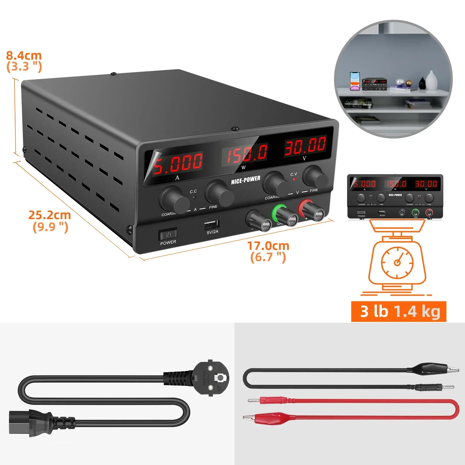 30V 5A 150W DC Power Supply NI - огляд і ціна Dc Power Supply Variable