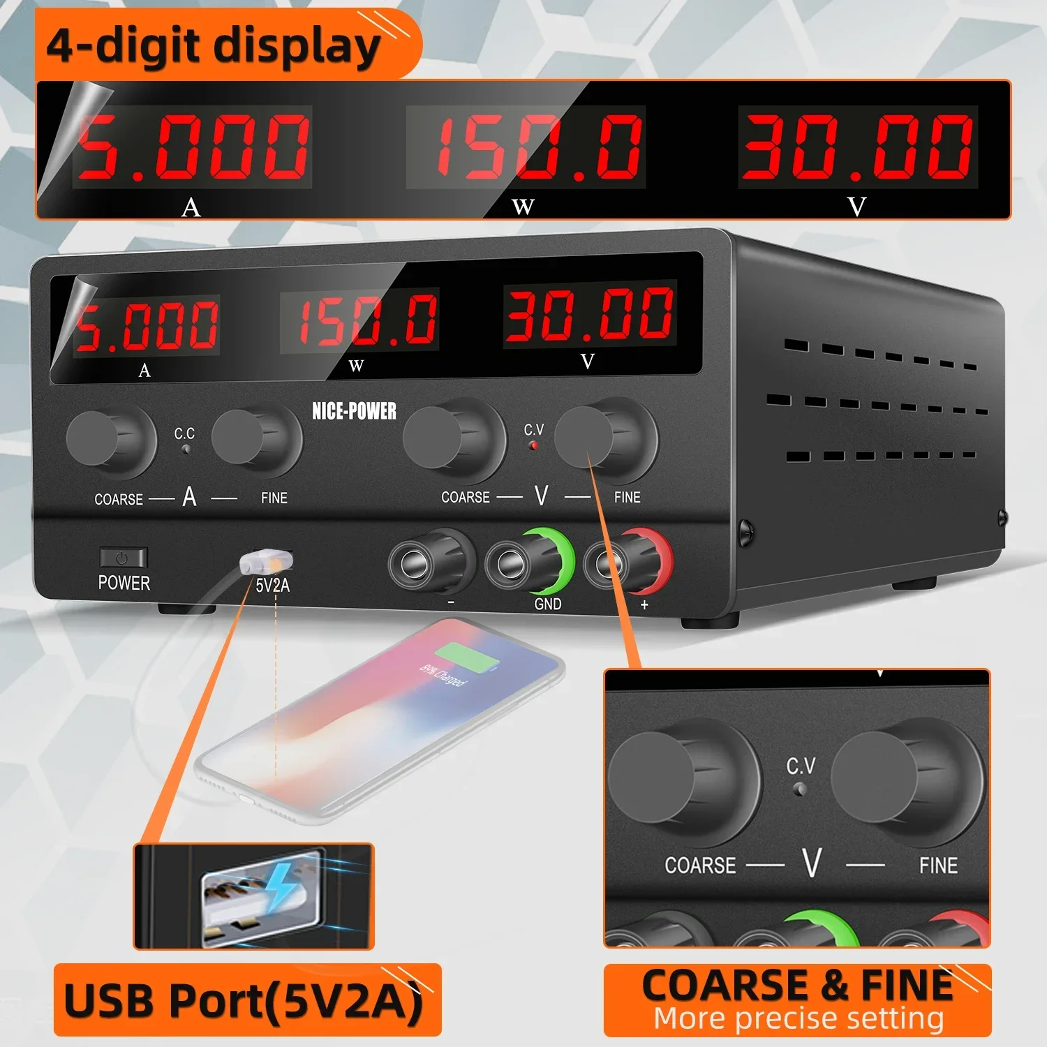 30V 5A 150W DC Power Supply NI - огляд і ціна Dc Power Supply Variable