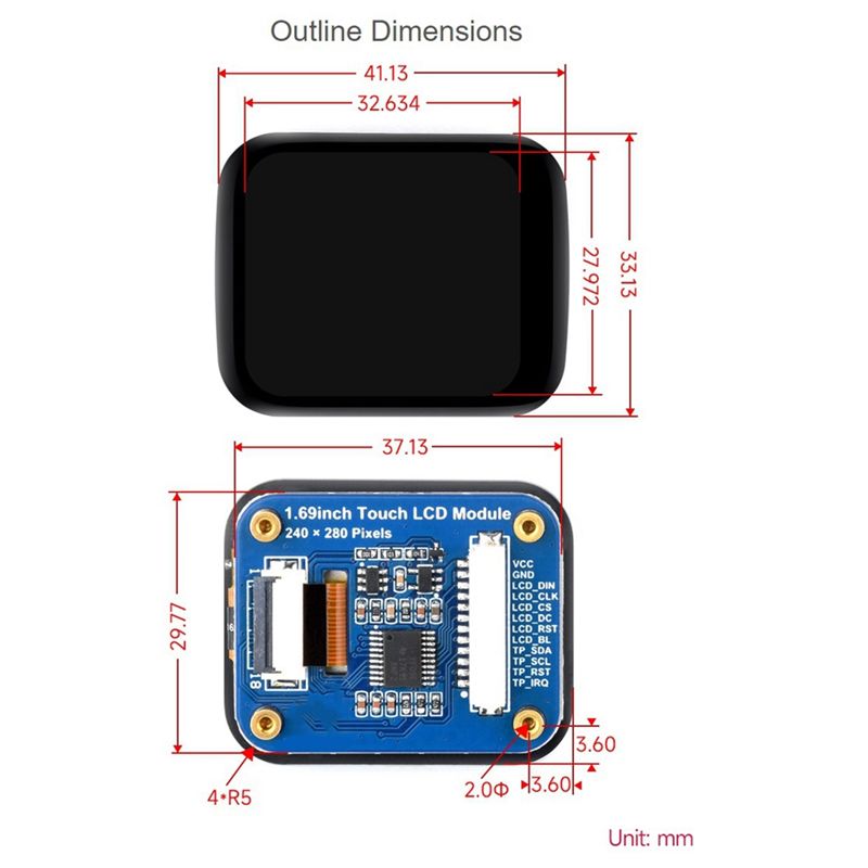 Exquisite-1.69Inch Round LCD D - огляд і ціна I2C Lcd Display