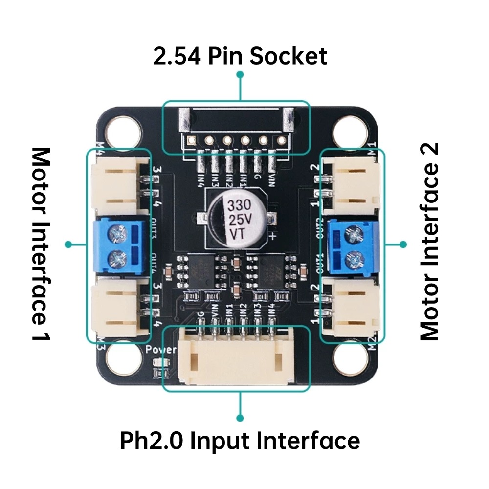 4 TT Motor and Driver Kit 4 DC - огляд і ціна L298N Motor Driver