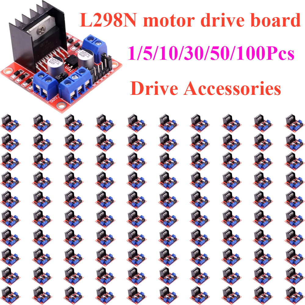 1~100Pcs L298N DC Stepper Moto - огляд і ціна L298N Motor Driver