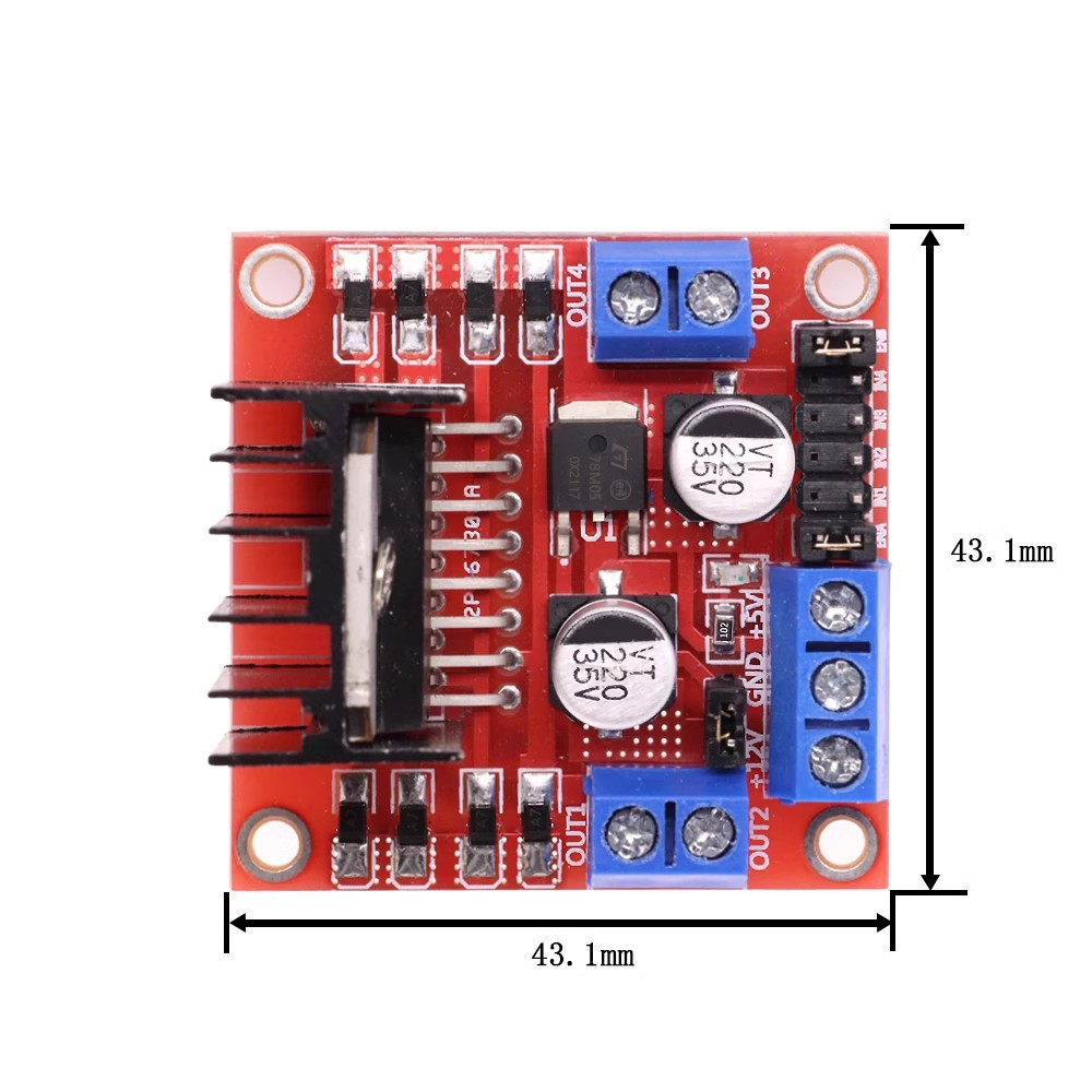 1~100Pcs L298N DC Stepper Moto - огляд і ціна L298N Motor Driver