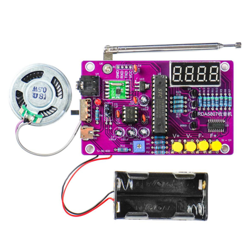 DIY FM Radio Electronic Kit 87 - огляд і ціна Diy Electronics Projects