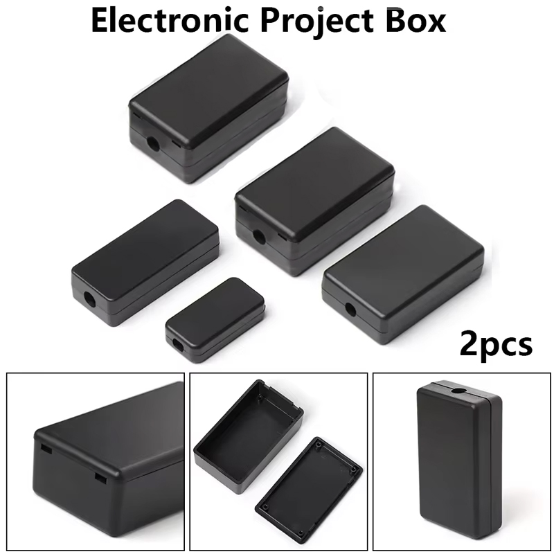 2PCS Plastic Waterproof Black  - огляд і ціна Diy Waterproof Electronics