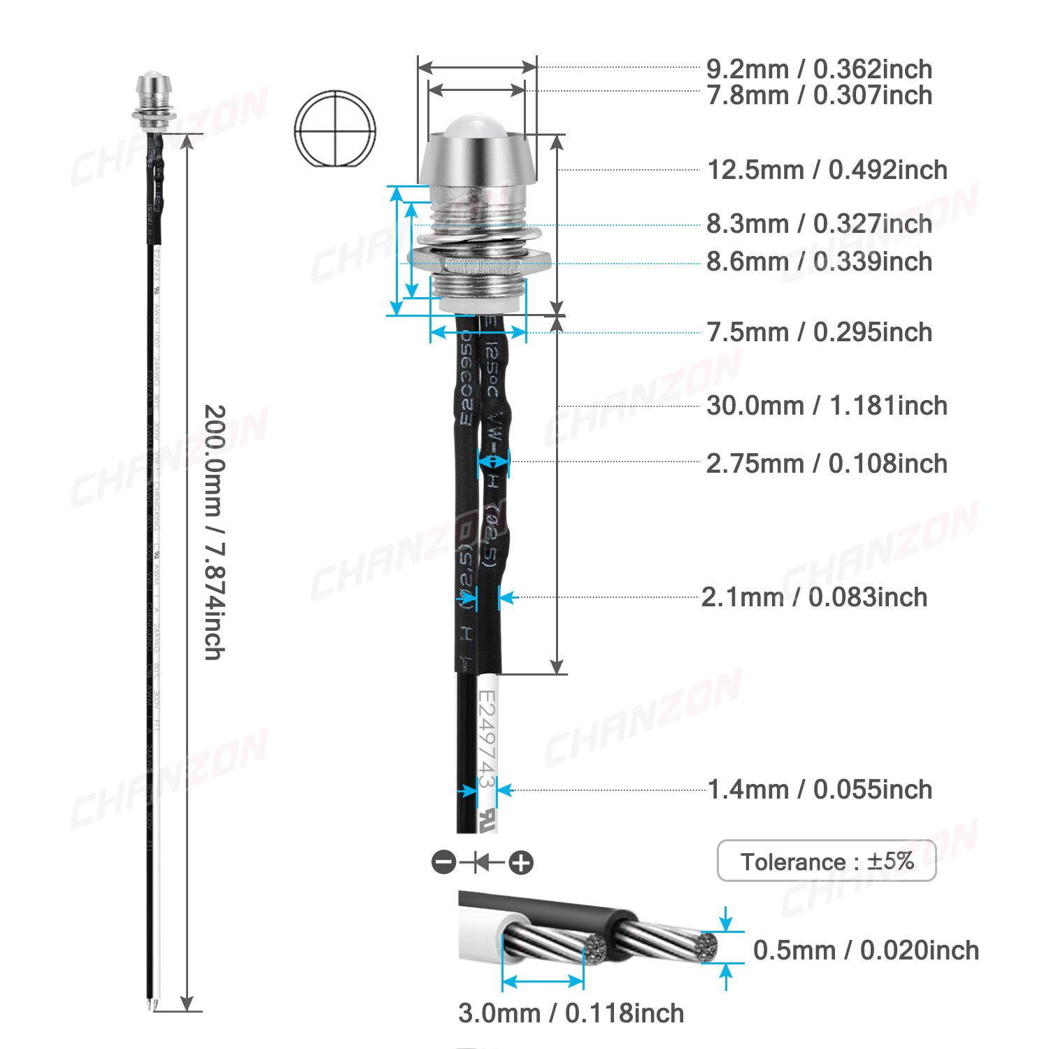 5mm Prewired LED Kit 12V Diffu - огляд і ціна Diy Electronics Holder