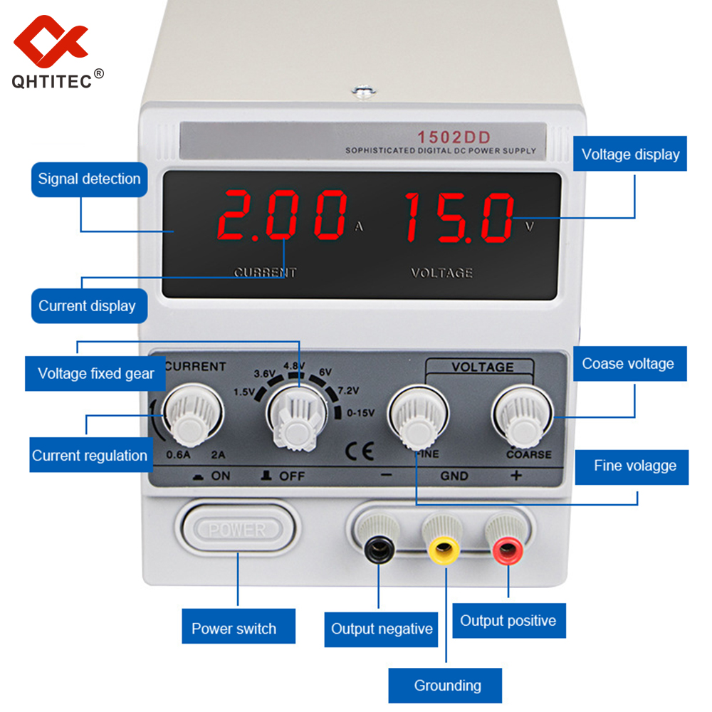 QHTITEC DC Regulated Power Sup - огляд і ціна Dc Power Supply Variable
