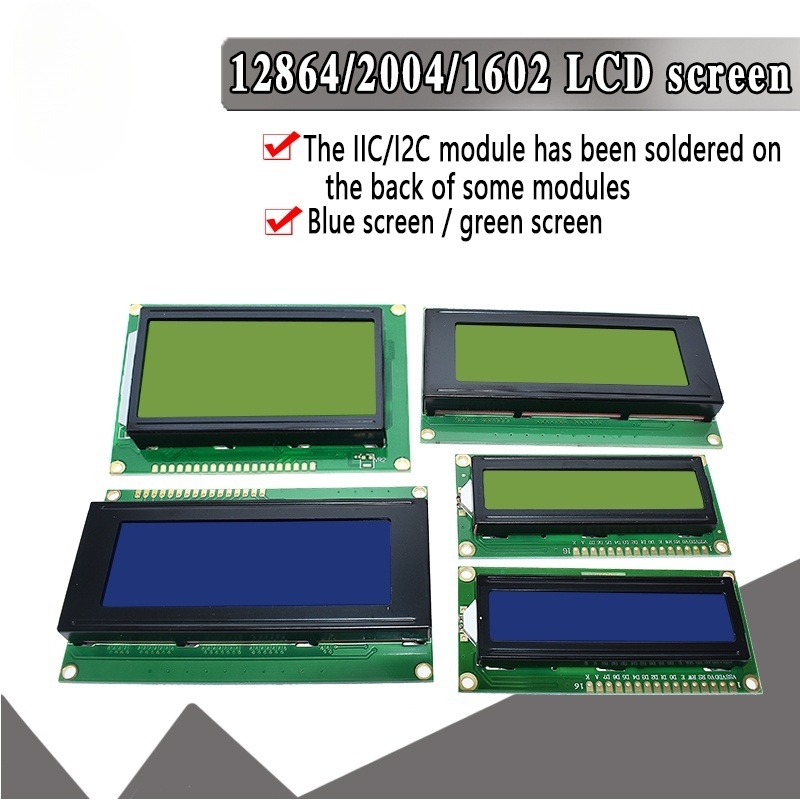 LCD 1602 2004 Module Blue Gree - огляд і ціна I2C Lcd Display