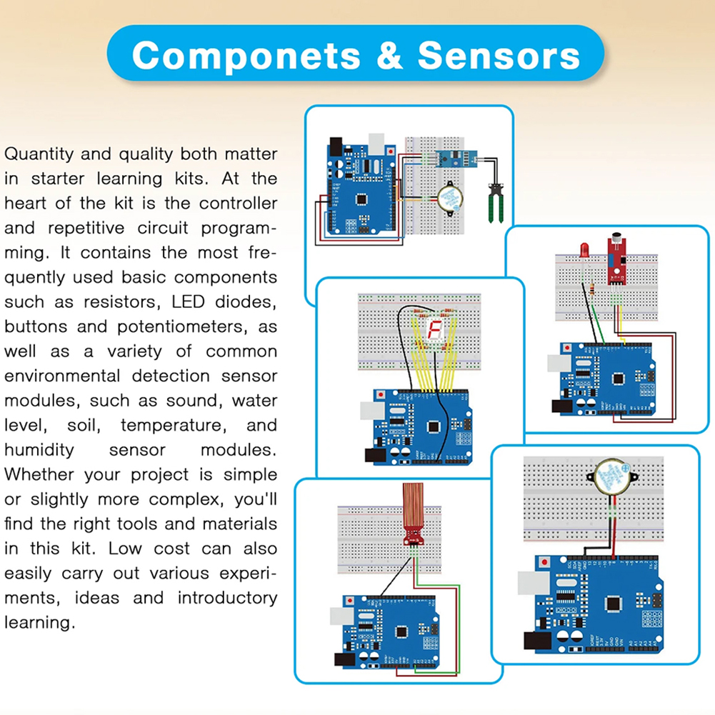 Electronic DIY Kit with Breadb - огляд і ціна Diy Electronics Basics