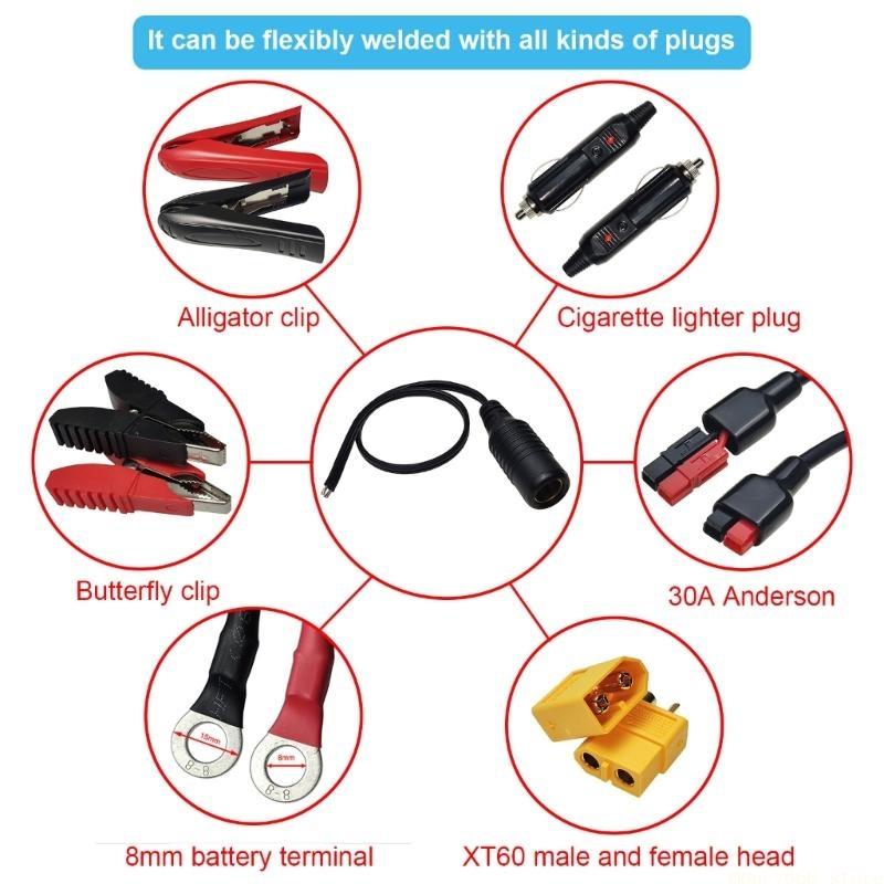 F62C Efficient DIN Female Plug - огляд і ціна Diy Motorcycle Electronics