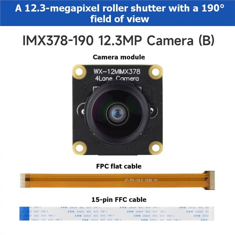 IMX378-190 12.3MP Camera Fishe - огляд і ціна Raspberry Pi Zero