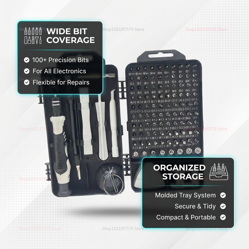 115 in 1 Precision Screwdriver - огляд і ціна Diy Motorcycle Electronics