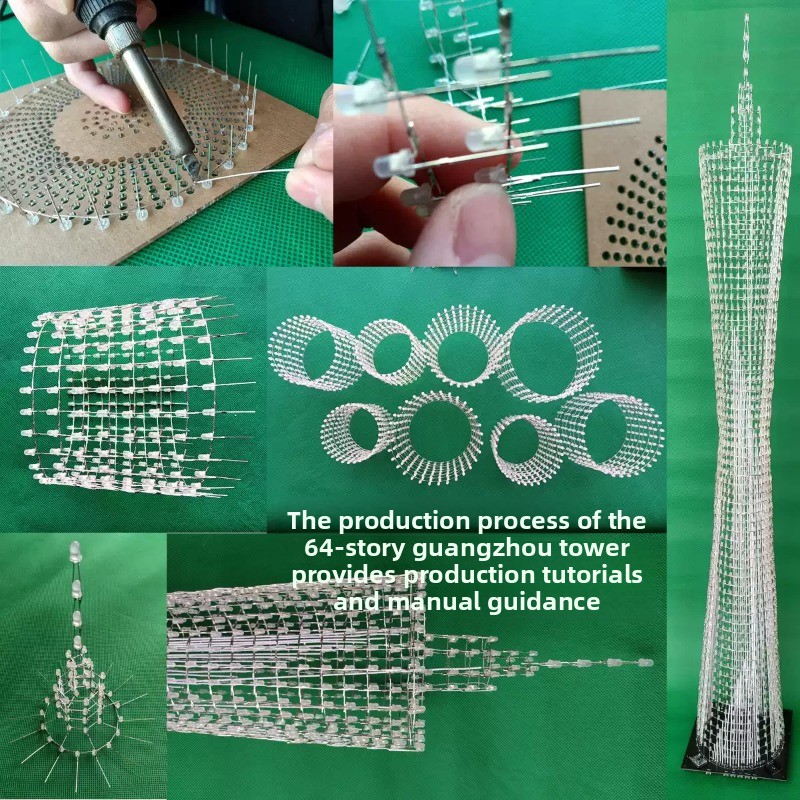 64 Layers Canton Tower DIY Ele - огляд і ціна Useful Diy Electronics