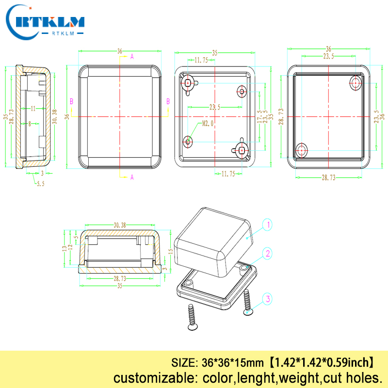 Small plastic project case DIY - огляд і ціна Diy Electronics Projects
