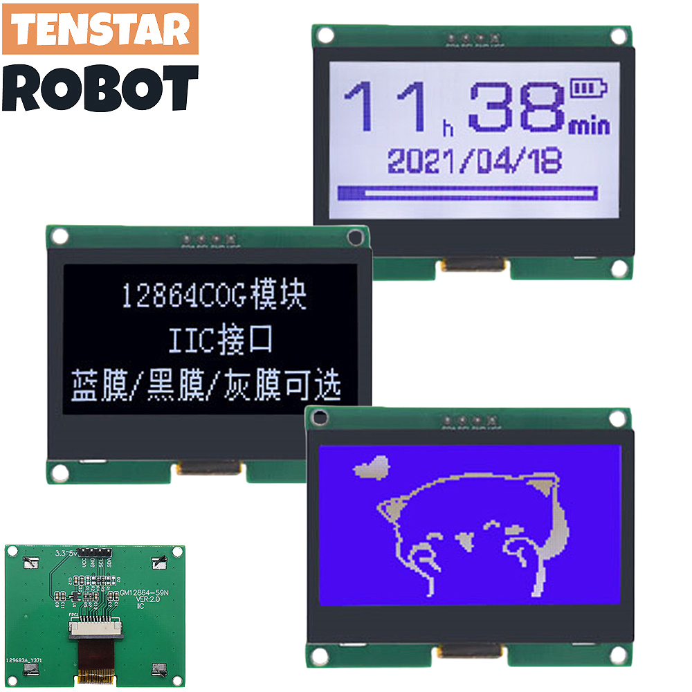 TENSTAR 12864-59N IIC 4P LCD M - огляд і ціна I2C Lcd Display